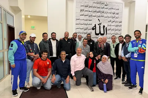 مجمع "مابس" الإسلامي يدعم البعثة الإعلامية المصرية على هامش كأس العالم